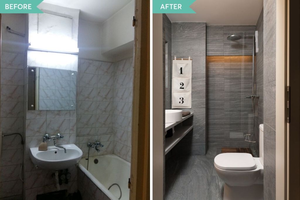 renovare baie garsoniera