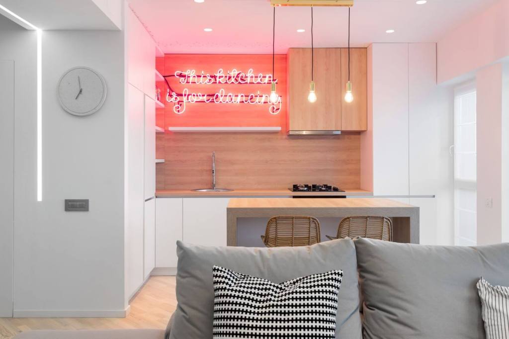 amenajare duplex în stil minimalist