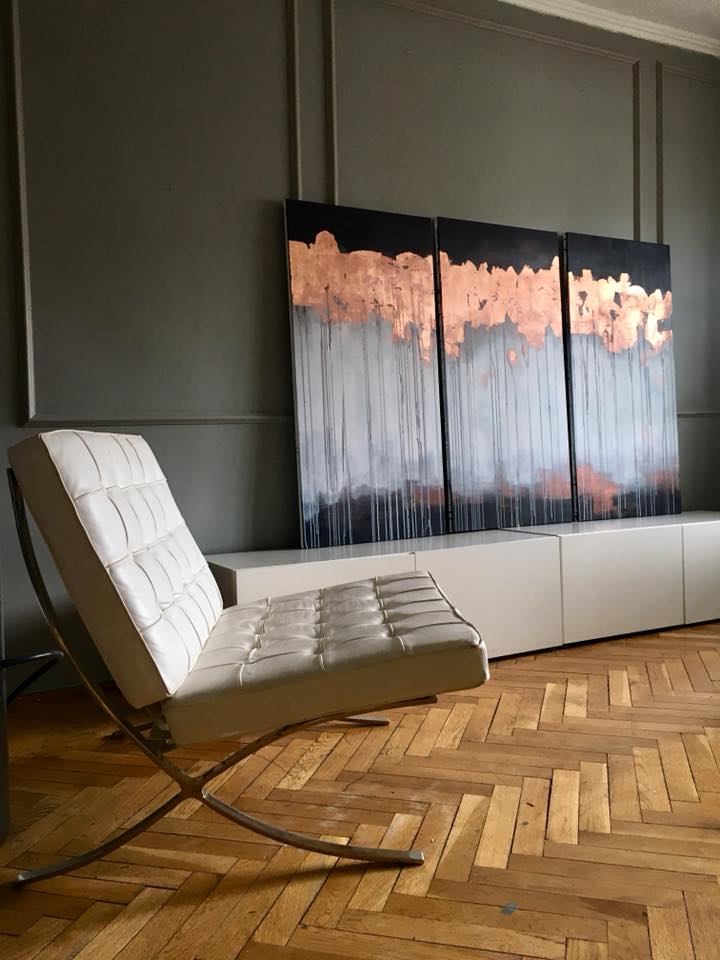 Amenajare living Barcelona Chair