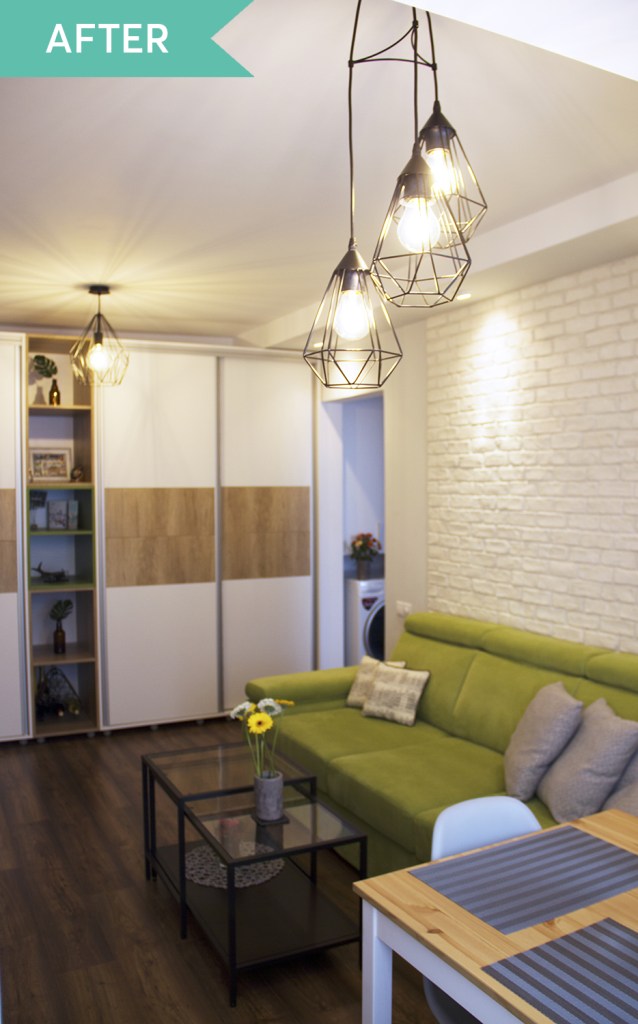 amenajare living apartament mic after