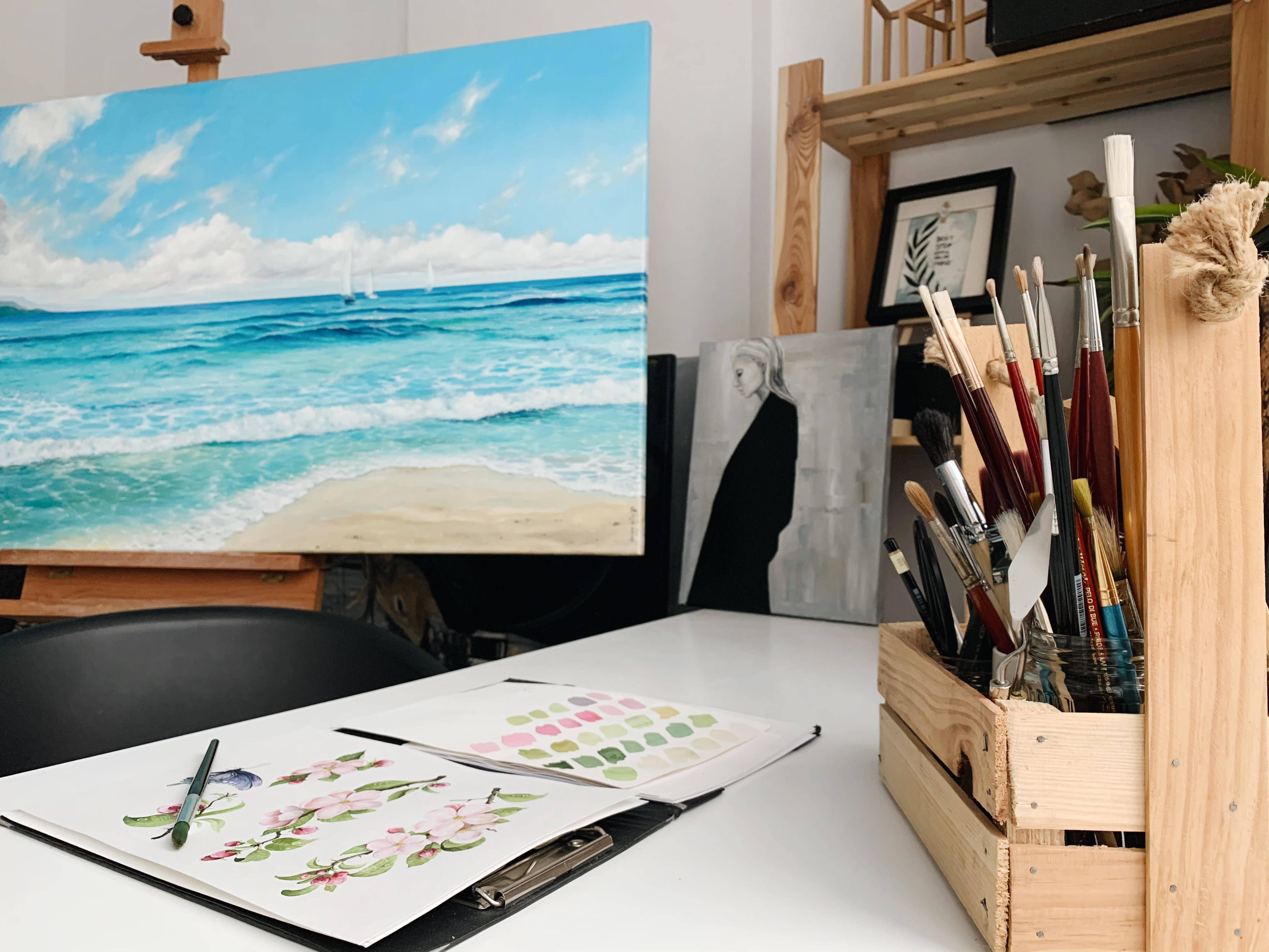 home tour - atelier pictură