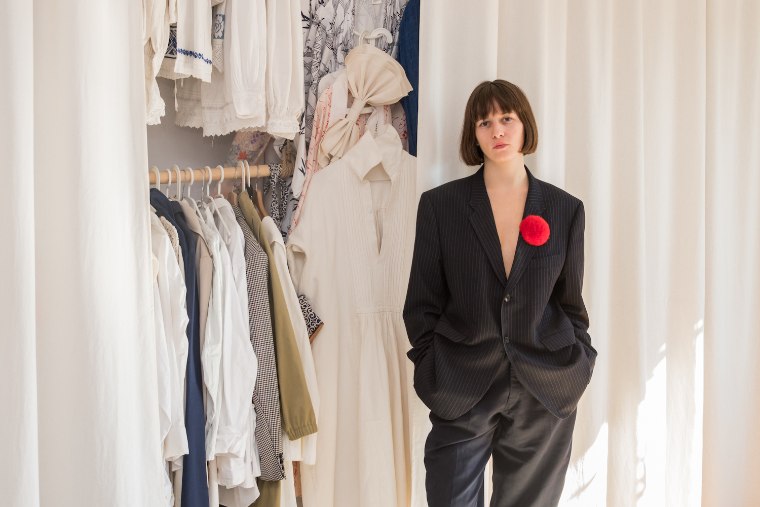 dressing realizat din bare de lemn