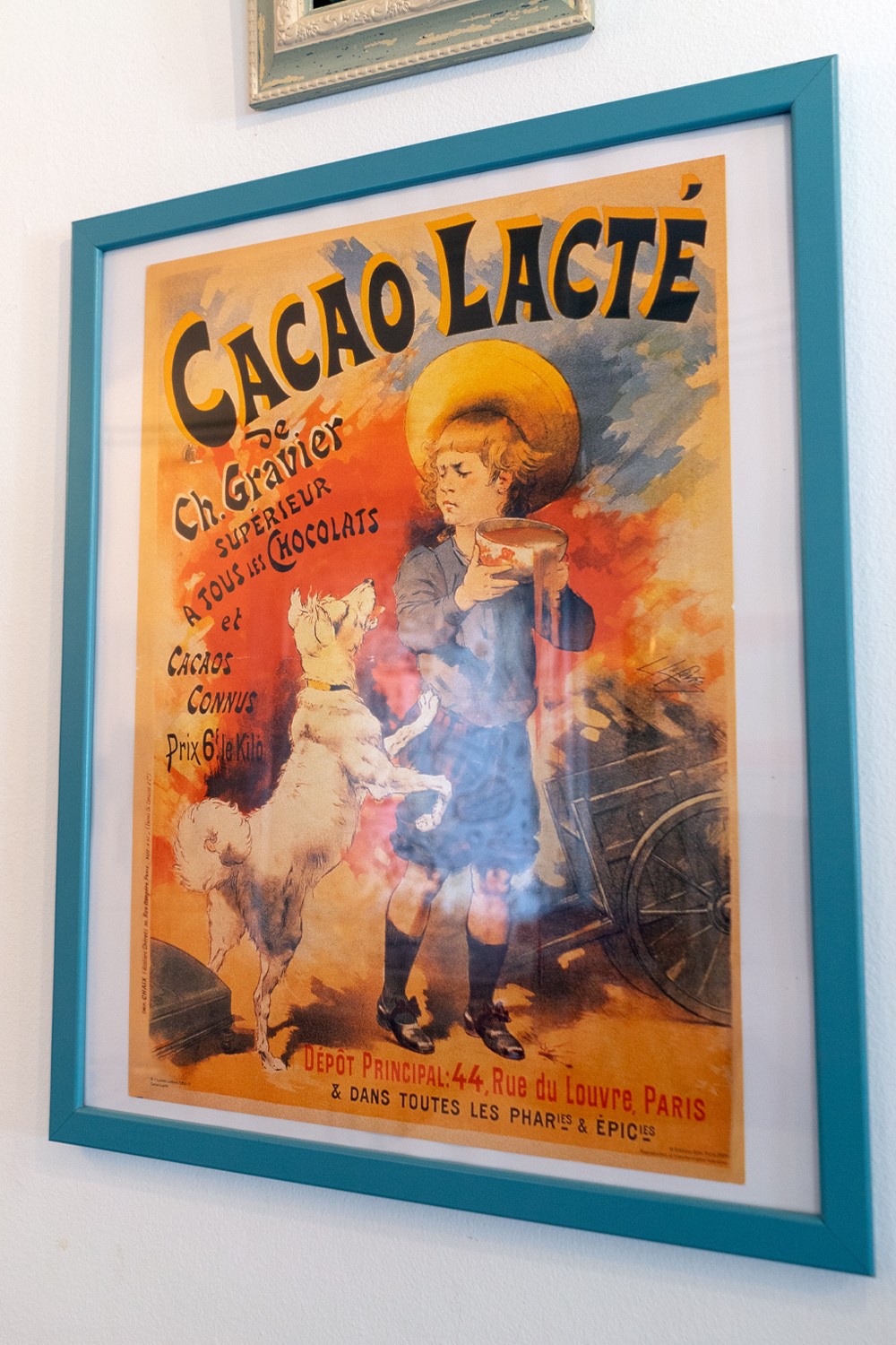 tablou turcoaz - portocaliu