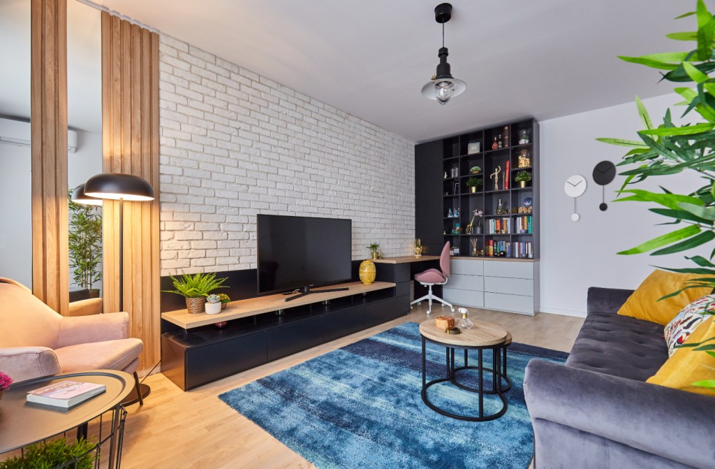 amenajare apartament cu 2 camere 50 mp