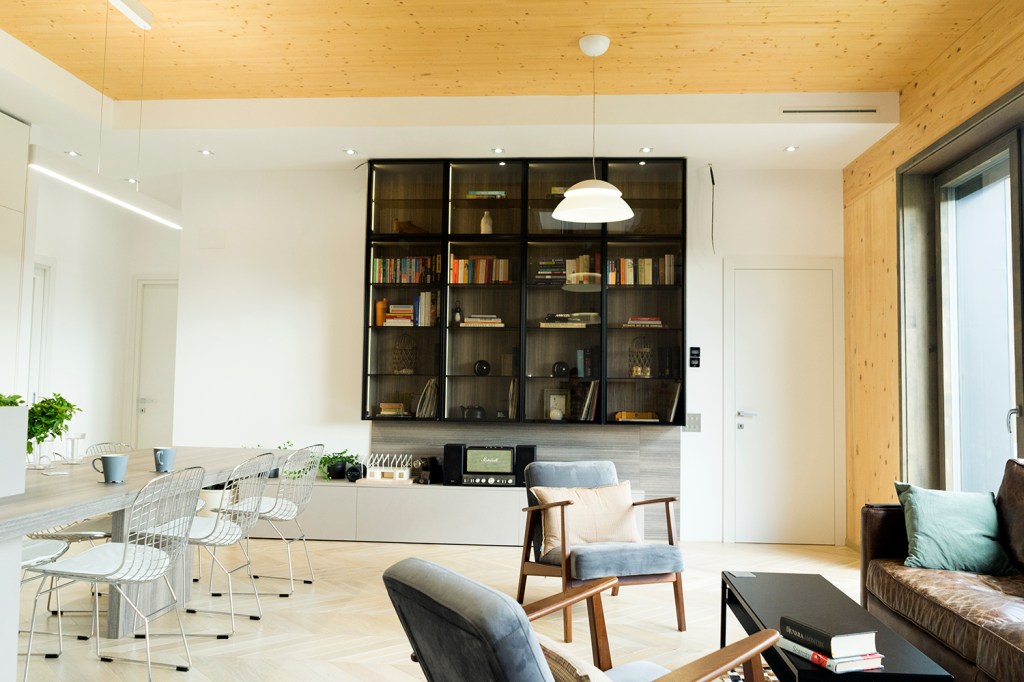 casă pasivă otopeni living