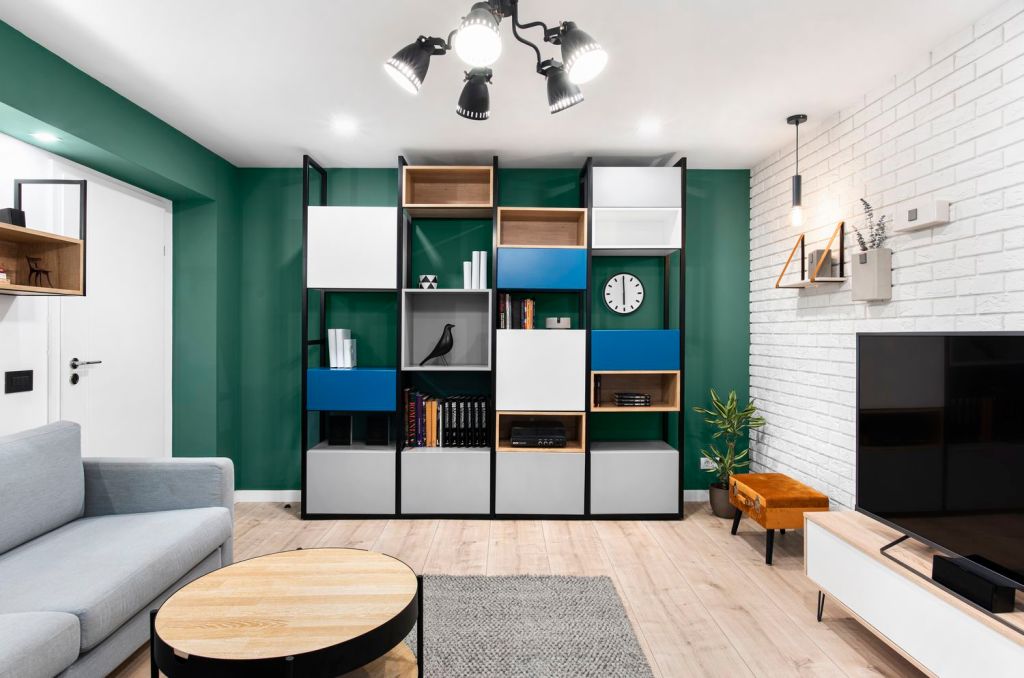 apartament de burlac living