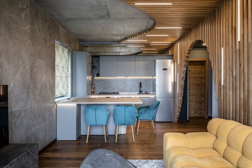apartament industrial dining