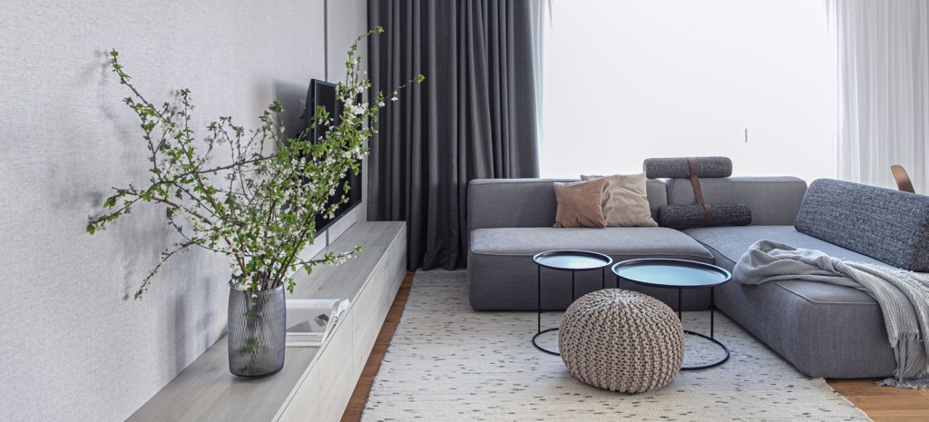 Amenajare living cu canapea gri - Yoka Design - Bucuresti - cover