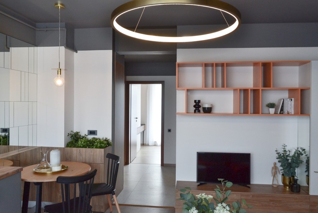 Living open space cu bucatarie Cluj Napoca - arh. Andra Bica Kanso Design