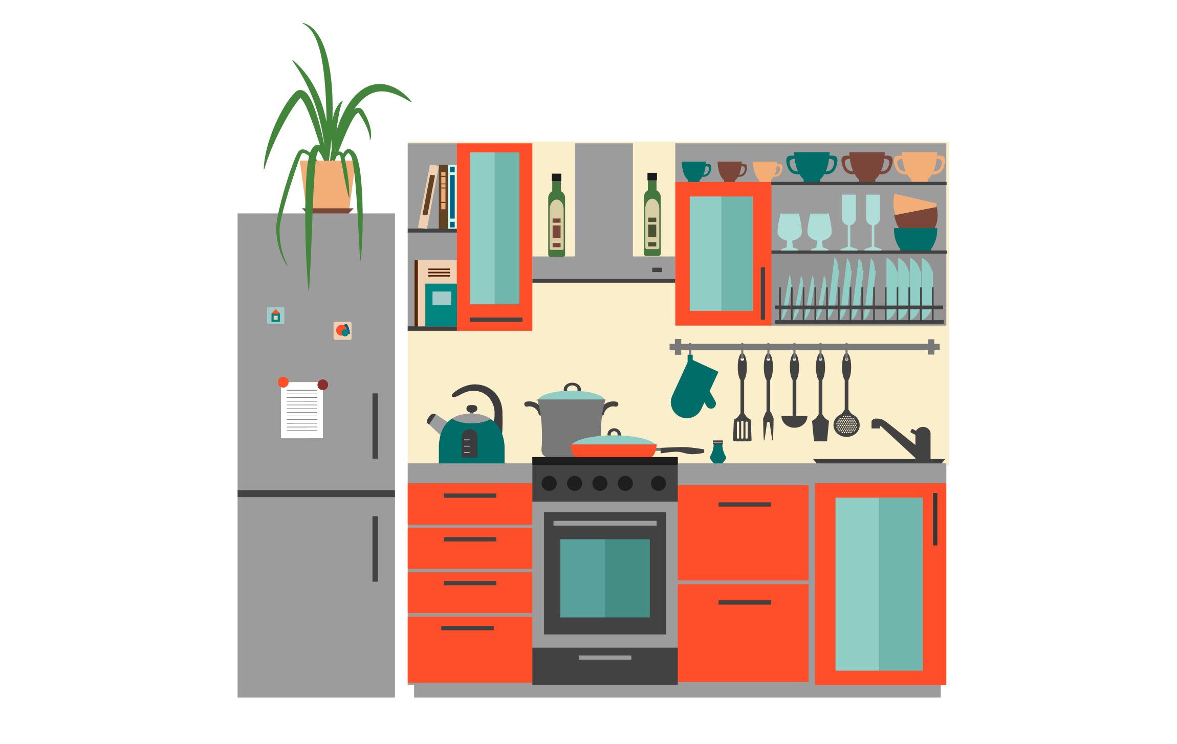 amenajari bucatarii mici