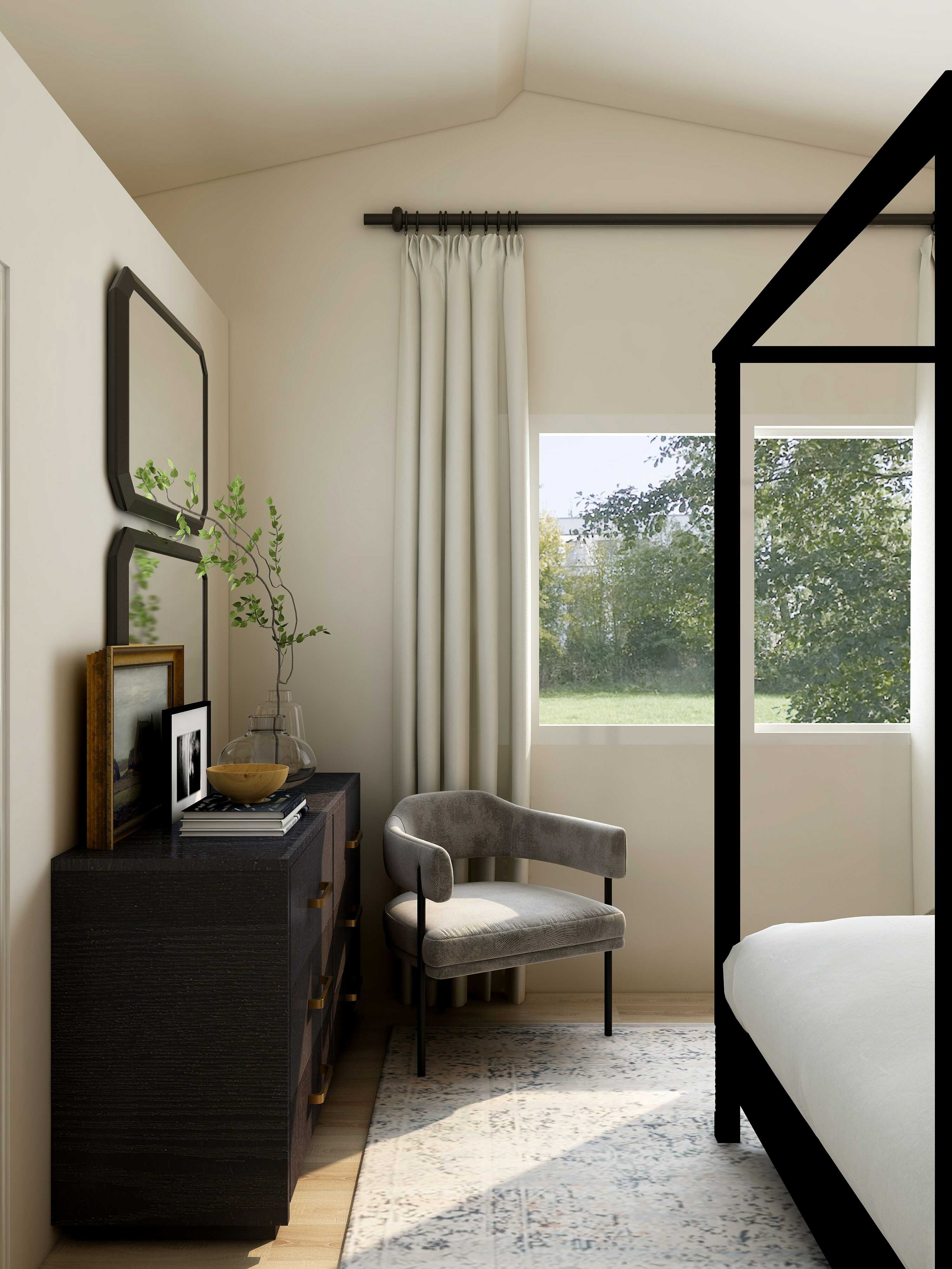 dormitor baldachin minimalist