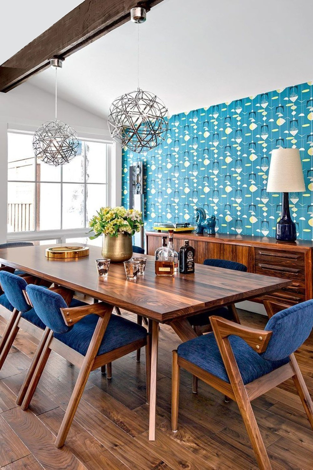 stilul mid-century modern - culori