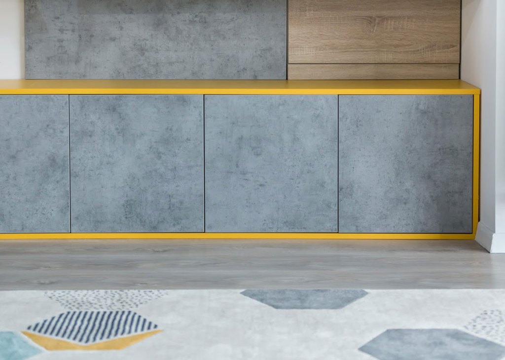 consola fronturi cu aspect de beton