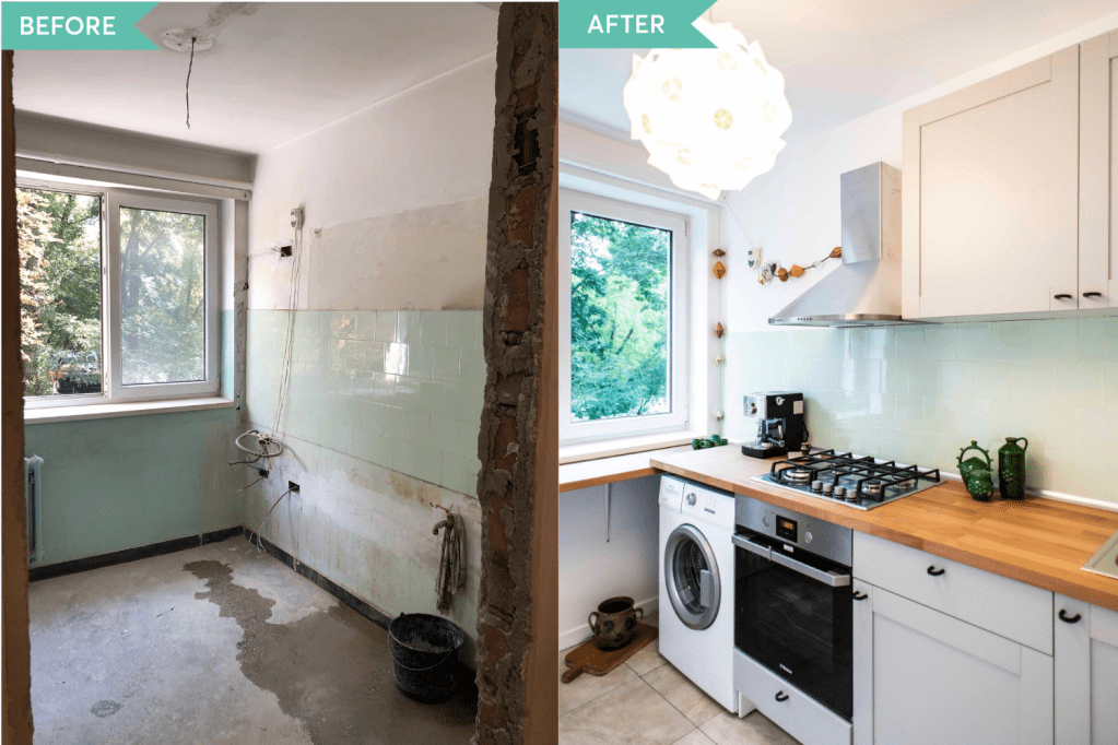 Before and After bucatarie apartament Militari - Diez Office (3)