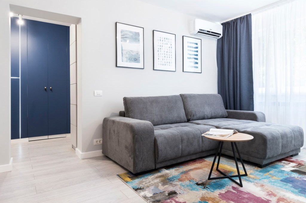amenajare living apartament mic