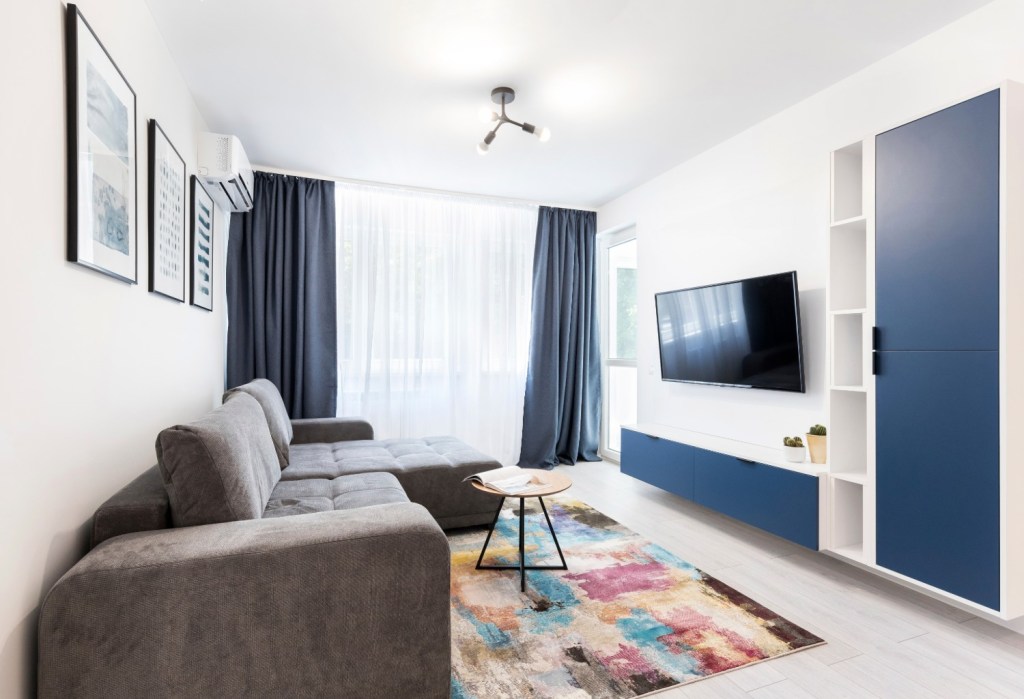 amenajare living apartament mic