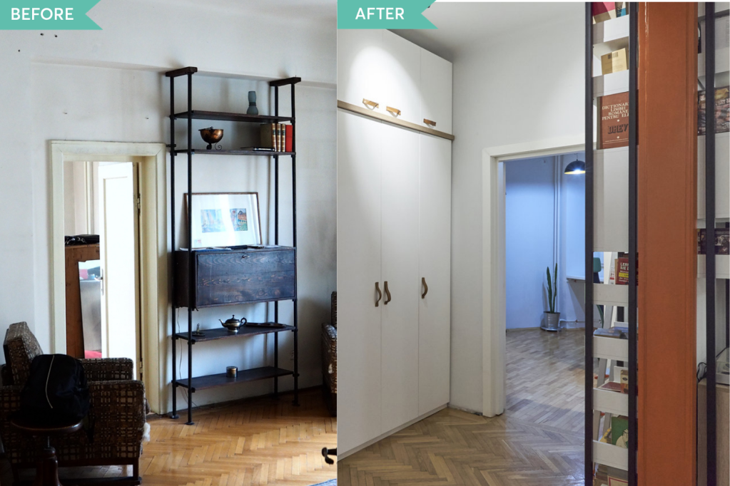 Before and after renovare apartament Universitate Bucuresti (2)