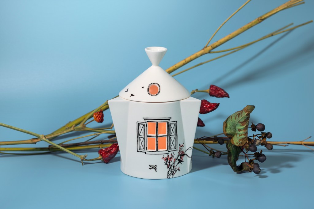 idei pentru cadouri de craciun Lampă cu ferestre Ceramic Sparrow, 250 lei