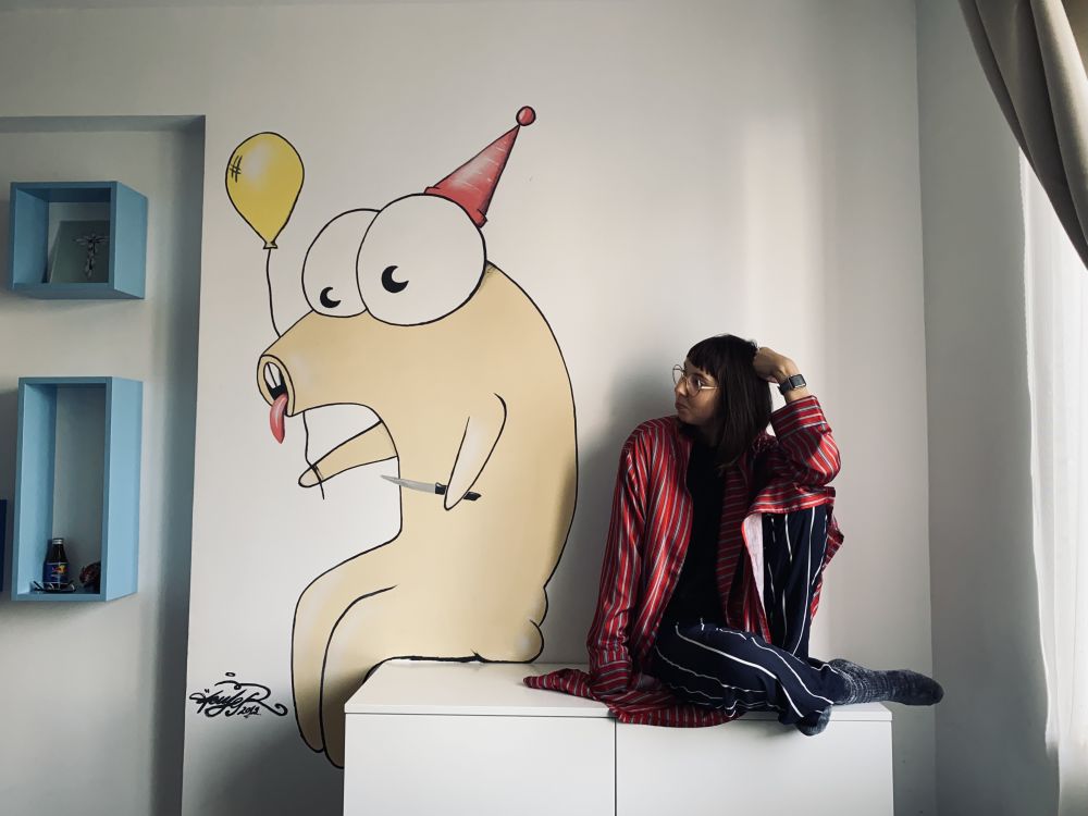 grafitti dormitor
