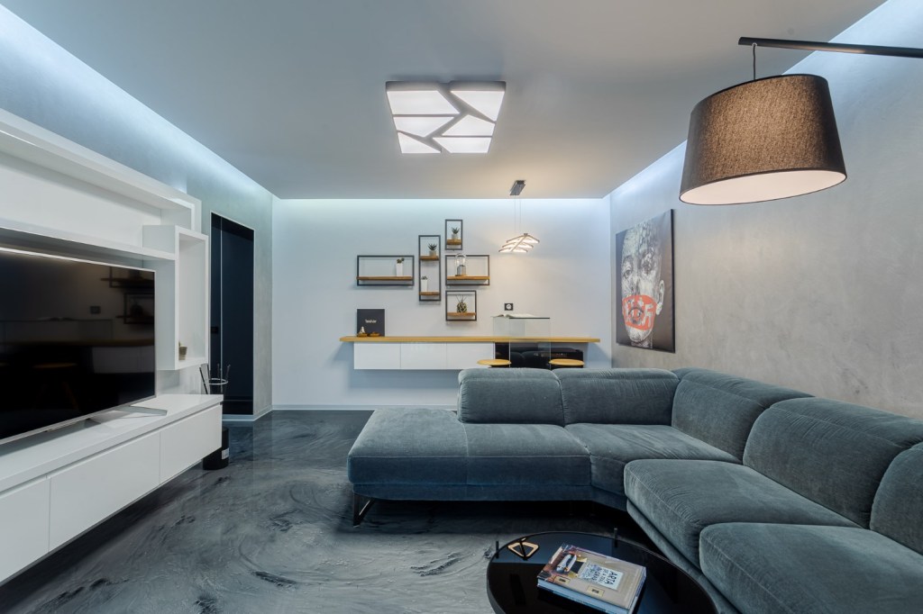 Living pardoseala epoxidica - renovare apartament Bucuresti - arhitect Alexandru Bucur Interiology (1)