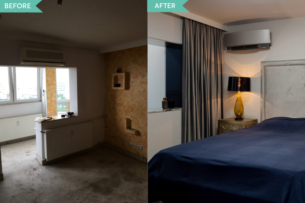 Renovare apartament Vitan arh. Alexandru Bucur Interiology - dormitor matrimonial