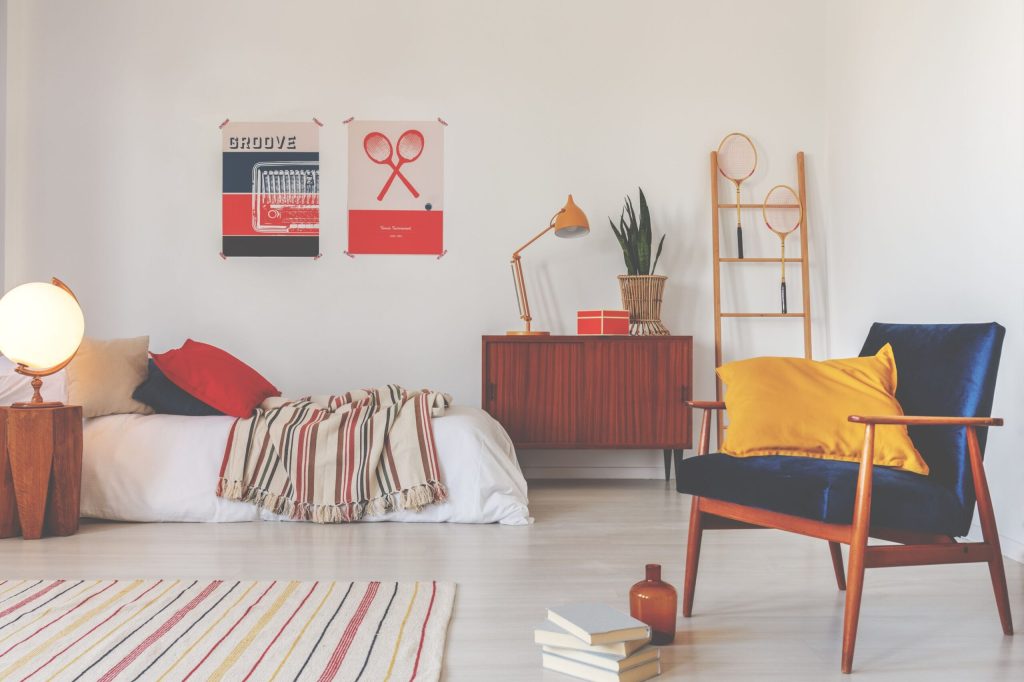 decoratiuni dormitor retro grandmillenial