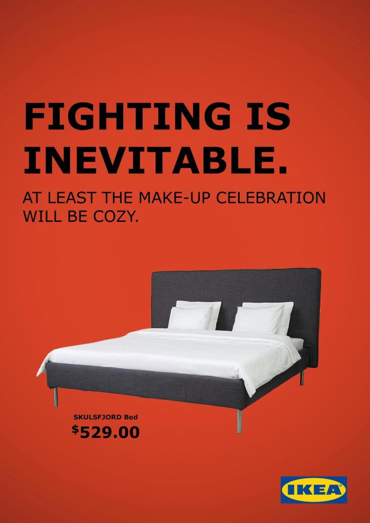 Campanie Ikea - «Fighting is inevitable»
