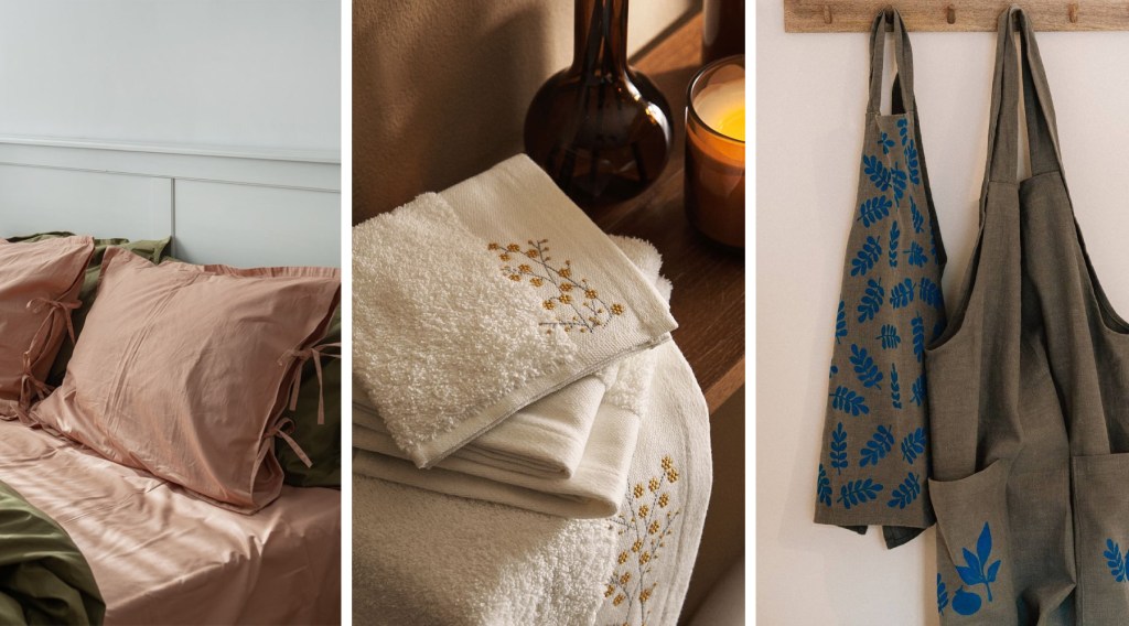 lenjerii de pat din bumbac si textile pentru casa