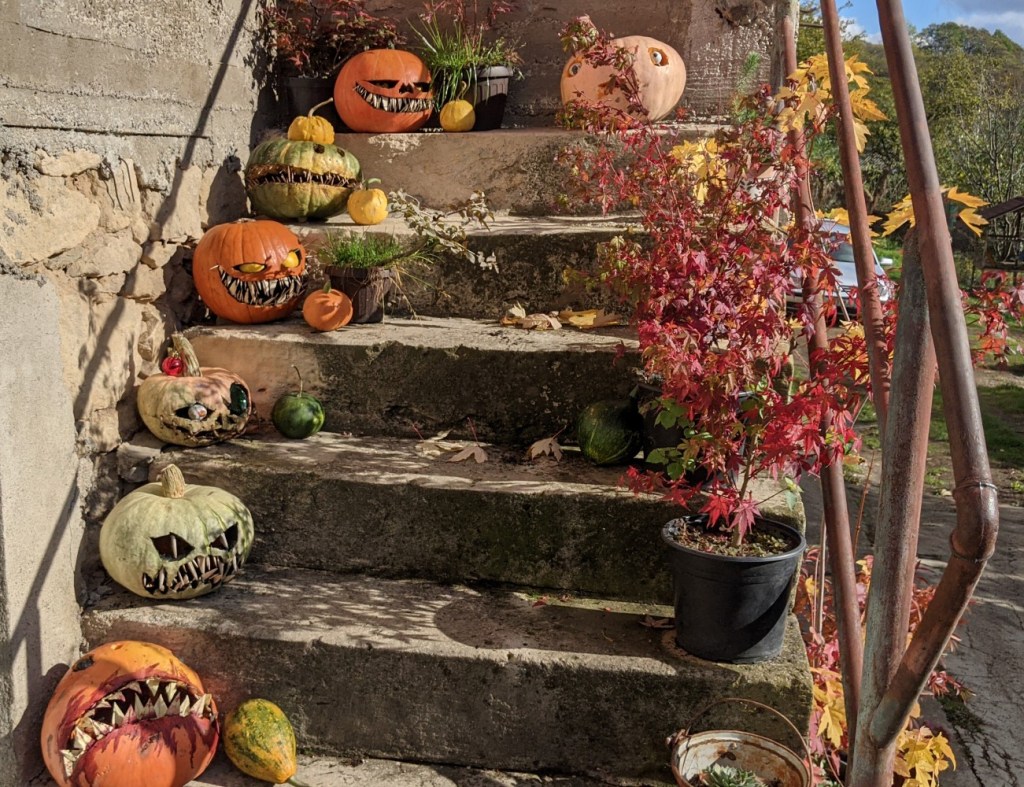 Căsuța a fost pregătită de Halloween în 2019