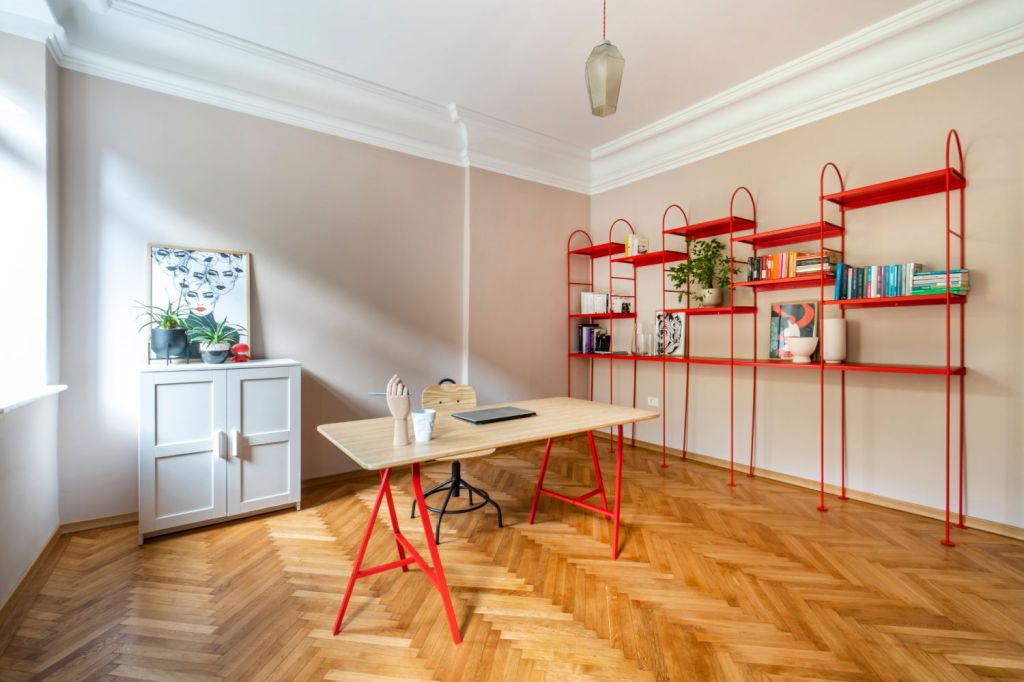 Birou - renovare apartament vechi Amzei Kanso Design arh. Andra Bica