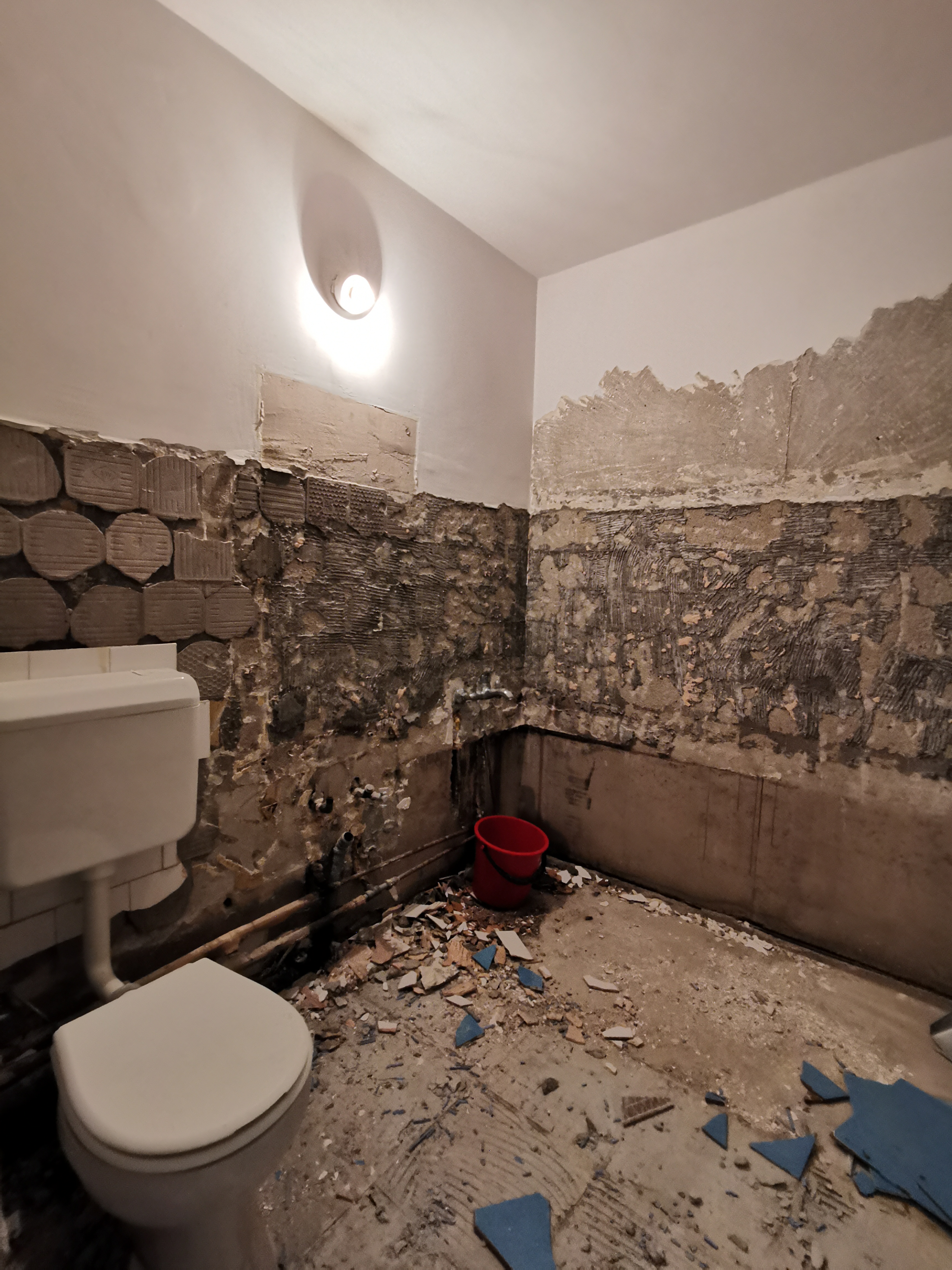 renovare baie șantier
