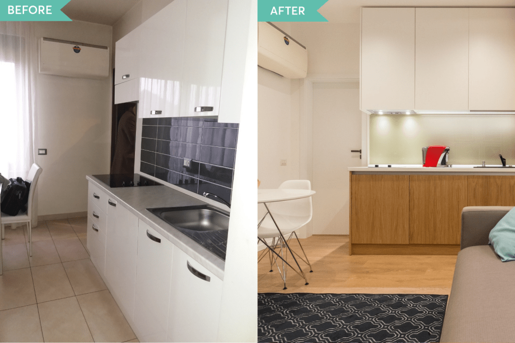 idei amenajare apartament cu 2 camere semidecomandat