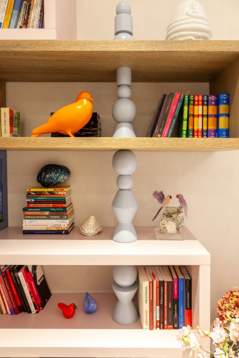 apartament lux amenajare moderna biblioteca