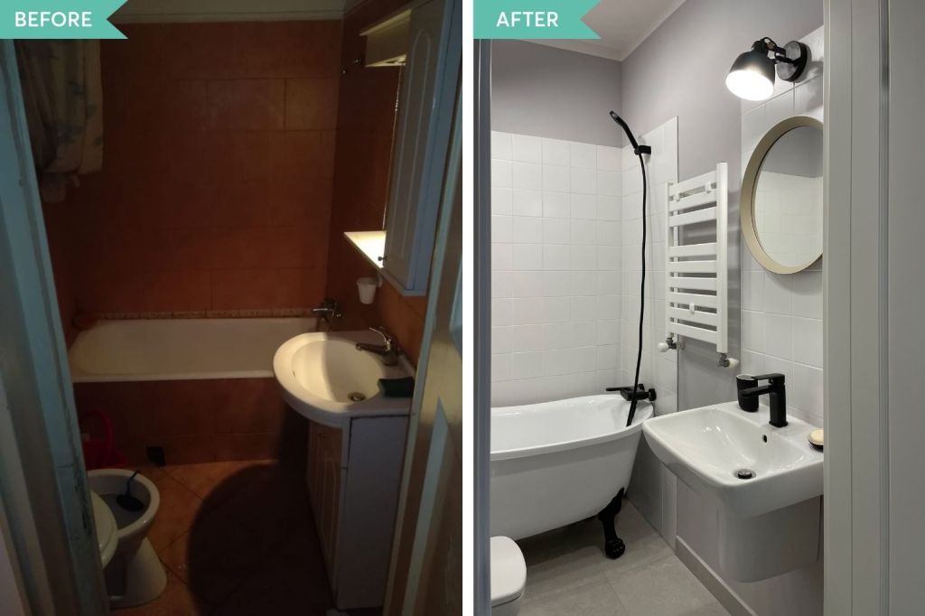 before after amenajare baie adela chivarean