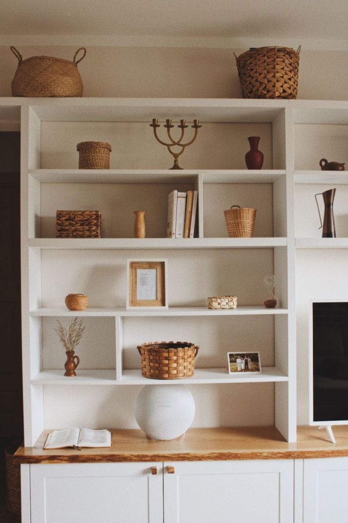 biblioteca living decoratiuni