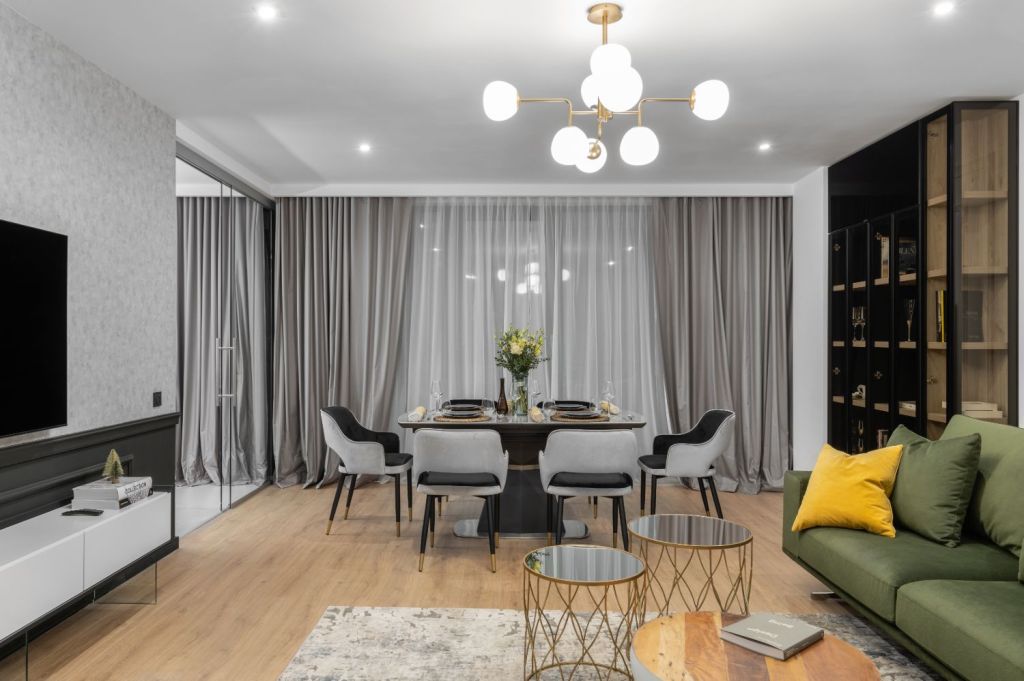Living stil fusion canapea verde - design interior Pure Mess Design (3)