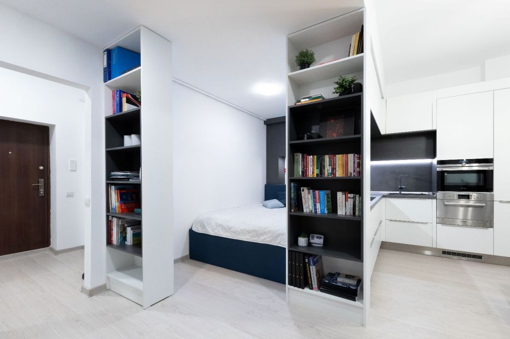 Dormitor Garsoniera Bucuresti renovata si modernizata de arh. int. Stefania Bobaru - VIM Studio (6)