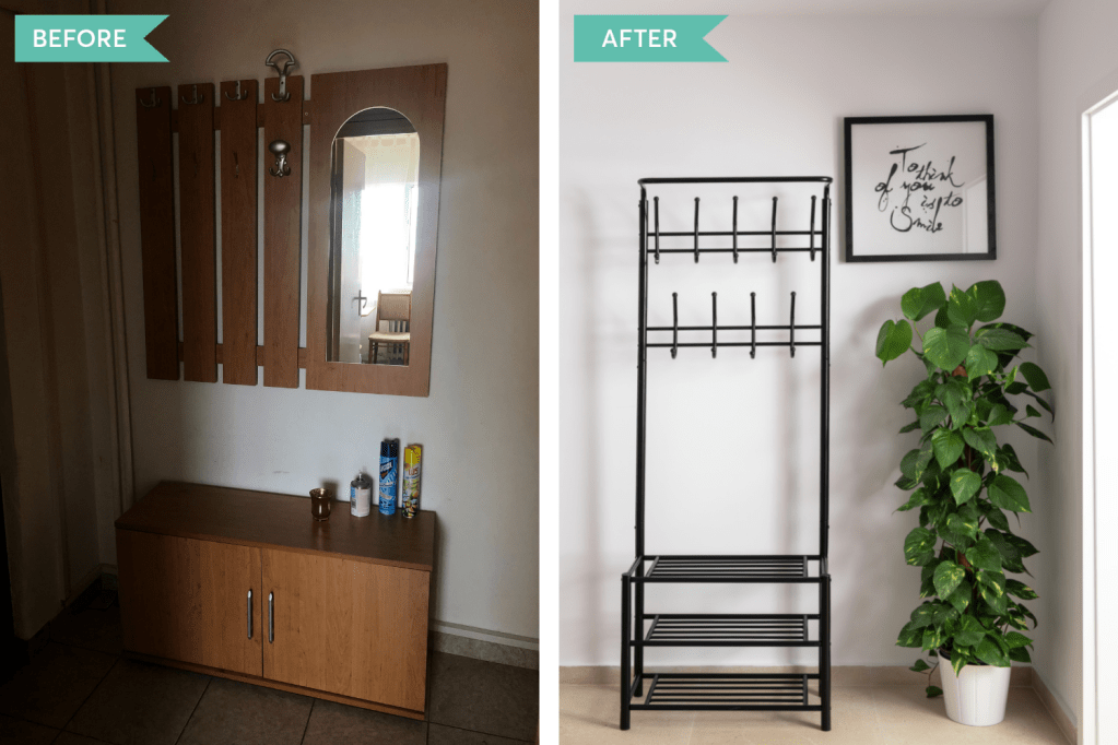 apartament airbnb 2 camere Timișoara hol intrare
