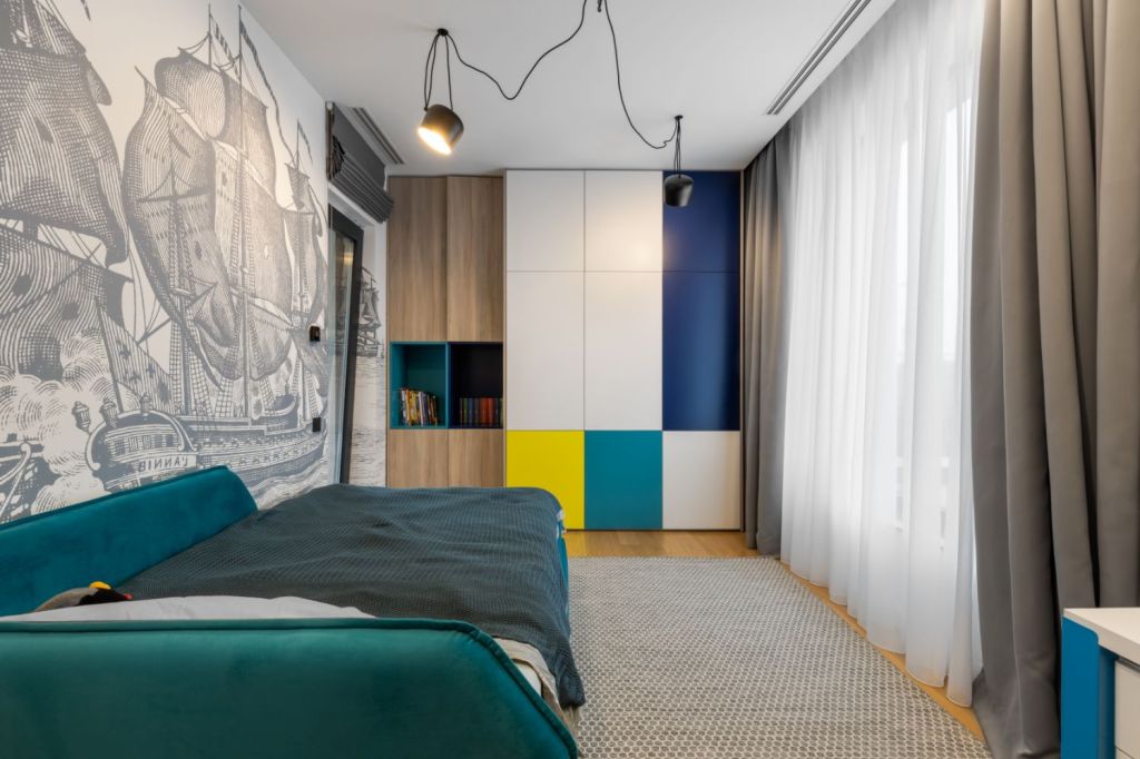 Dormitor baietel cu tematica lego -amenajare casa Sibiu - arh. Sergiu Califar Pure-Mess Design (1)