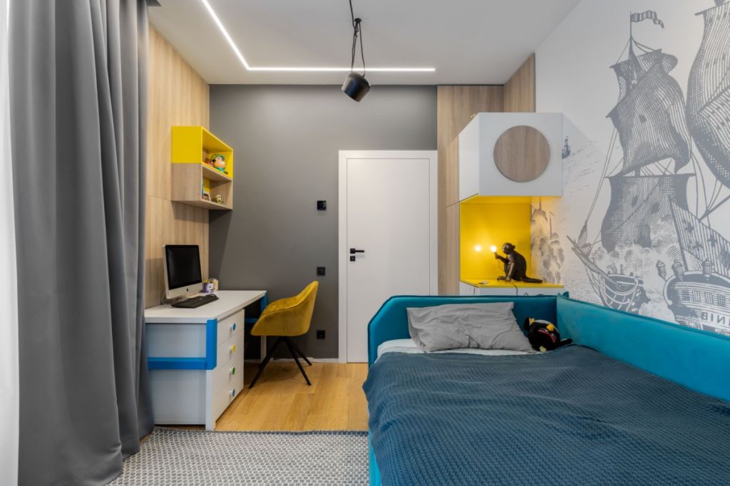Dormitor baietel cu tematica lego -amenajare casa Sibiu - arh. Sergiu Califar Pure-Mess Design (1)