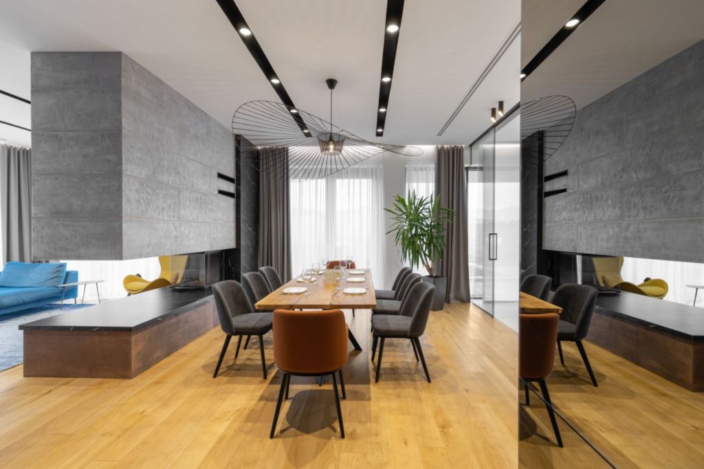 Living open space contemporan - amenajare casa Sibiu - arh. Sergiu Califar Pure-Mess Design (3)
