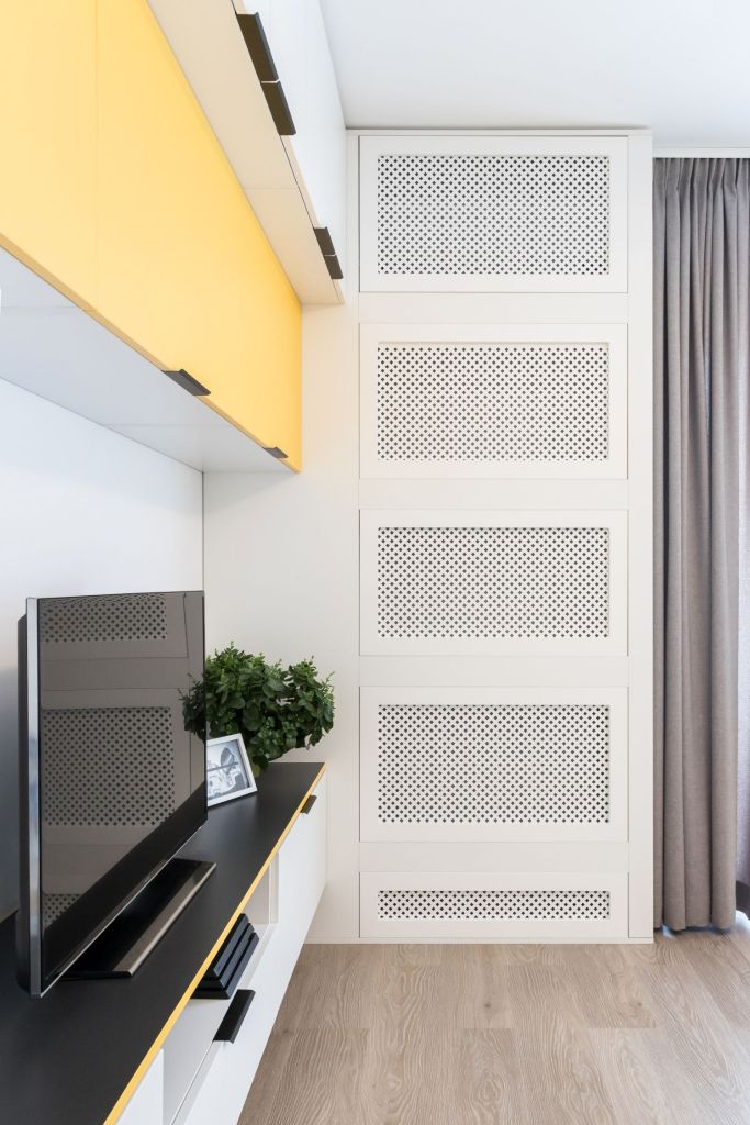 Aer conditionat ascuns in mobilier pe comanda - arh. int. Stefania Bobaru VIM Studio