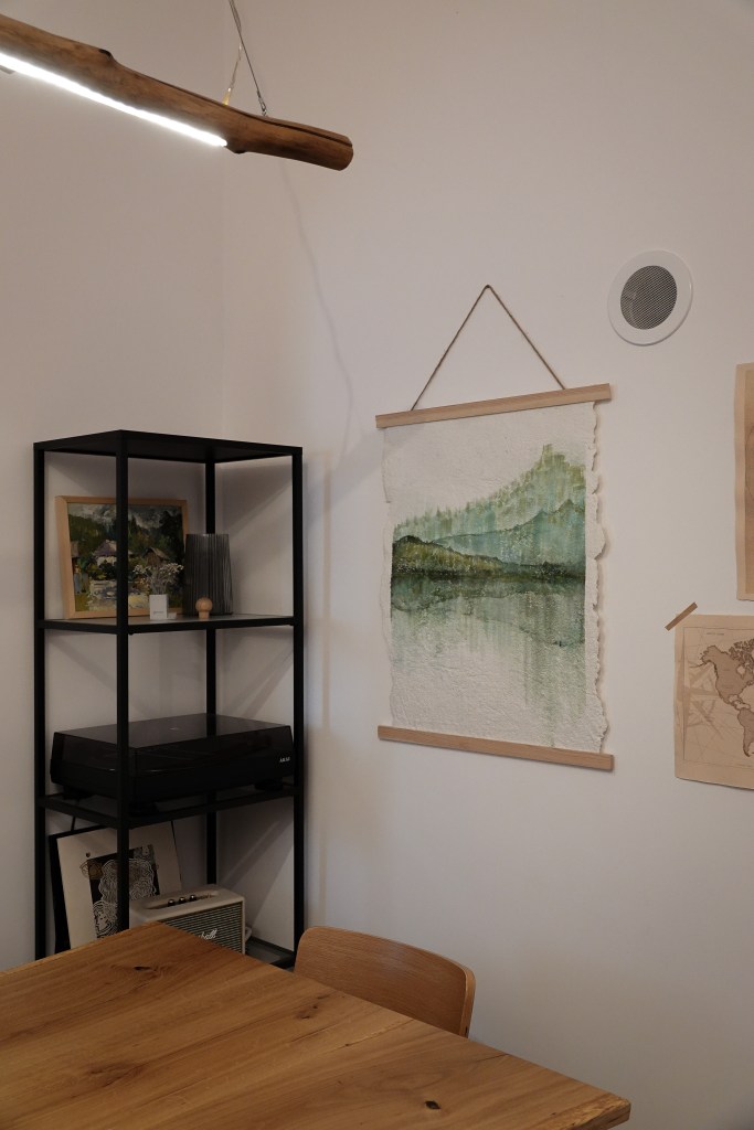 dining - diy tablou + lustra