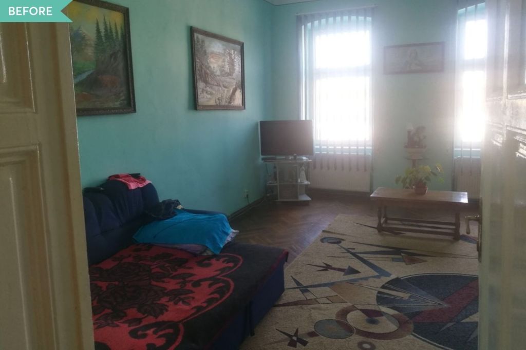 living inainte de renovare