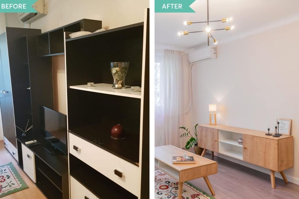 amenajare living before&after