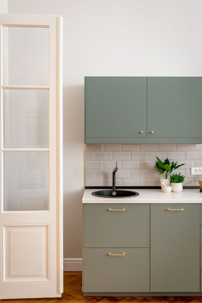 bucatarie minimalista apartament arad