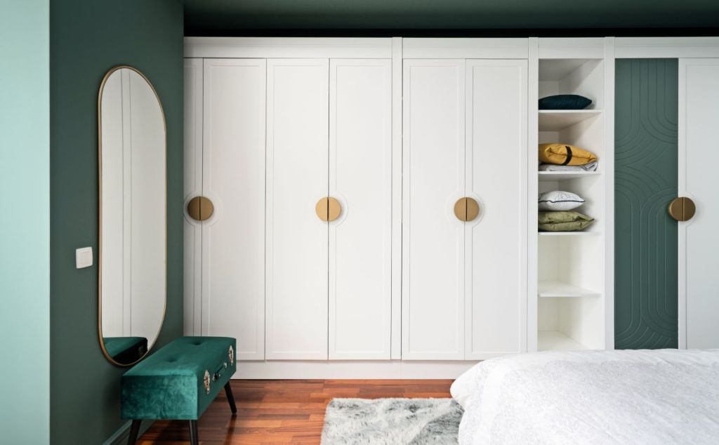 Amenajare dormitor Art Deco verde Pipera - Creativ Interior - arh. Natalia Berezovskaia (5)