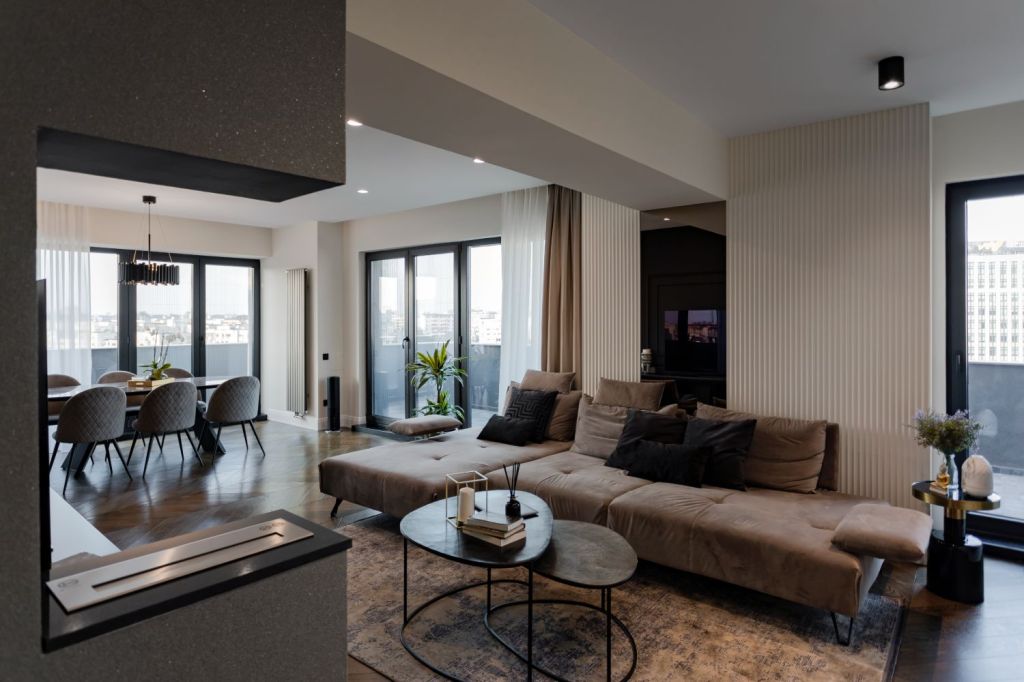 Amenajare living elegant -penthouse Bucuresti - ACOS Design - Andrei Costea (5)