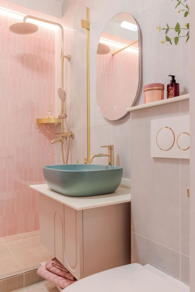 amenajare baie dus walk in