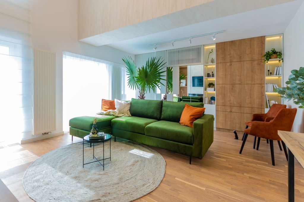 casă în stil scandinav apartament cu supanta living